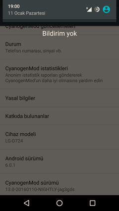  LG G3 BEAT Recovey ve Cynogenmod 13