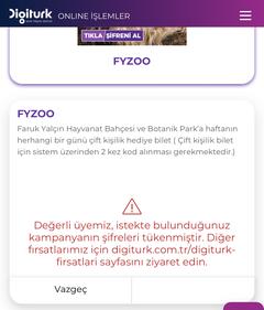 FarukYalcin Hayvanat bahcesi kampanyasi (kocaeli/istanbul icerir)(Digiturk icerir)
