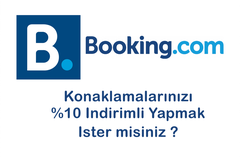 Booking.com 50 $'a kadar %50 indirim