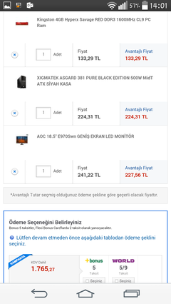  1.500 TL Oyun Bilgisayarı Toplicam