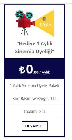  Multinet Kartına 150 TL + Yükleme Yap 1 Aylık Sinemia Üyeliği Hediye - KAMPANYA BİTMİŞTİR !!!!!!!!!!!!!