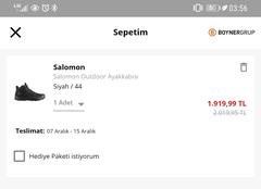 Salomon X RAISE GTX 475TL, 500TL üzeri 100 morhipo Bonus + %3 hopi