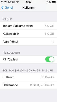  İphone 5s şarjı çok çabuk bitiyor