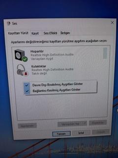 hdmi ses sorunu