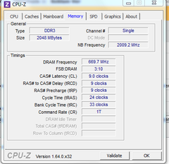  Ram 1333 ama 667 görünüyor