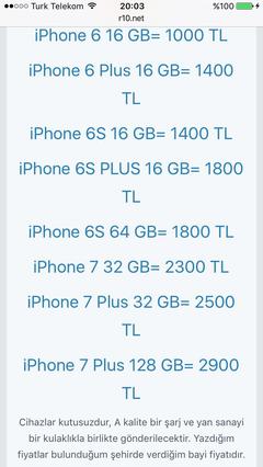 iPhone 6SPLUS 32Gb HALA ALINIRMI ACİL BUGÜN ALINACAK