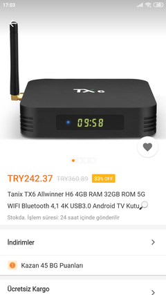 TANIX TX6S , TX6 Allwinner H616&H6 4gb ram