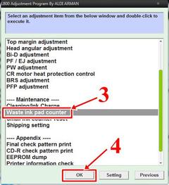  Epson Waste İnk Error Reset Programı