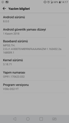 LG G5 H860 Android 8.0 Oreo Yükleme