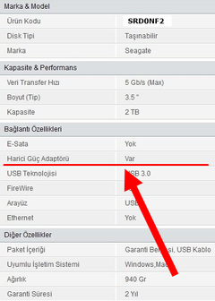  2TB Harici Harddisk gg indirimi 188 tl