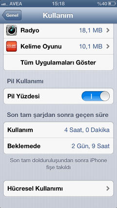  •••iPhone 5 sarj durumlariniz•••