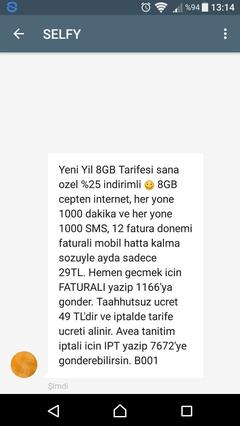  Yeni Yil 8GB Tarifesi 29TL-(TürkTelekom)