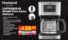 Homend 5046H Filtre Kahve Makinesi 26 Mayıs A101 de 439 TL (piyasada 749  TL) | DonanımHaber Forum