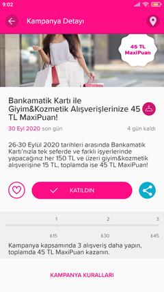 Bankamatik kartla giyim kozmetik kampanyası (3x150)