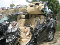 kazali arac fotolari