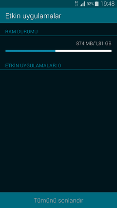  Galaxy S5 RAM sorunu