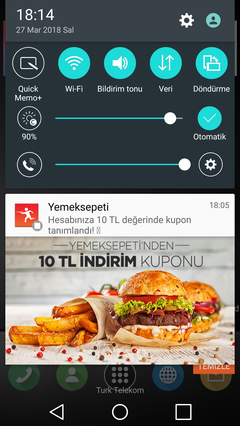 Yemek Sepeti 30 TL ye Anında 15 TL İndirim (Maximum Mobil İçerir)