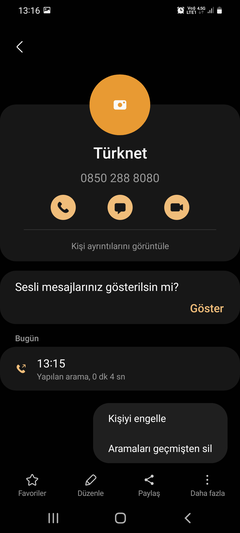 Türknet in Telefonla Bana Ulaşamaması
