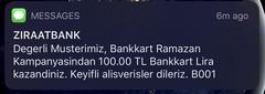 Bankkart ziraat ramazan kampanyası her 750 tl ulaşan harcamaya 25 tl.  toplam 100 tl