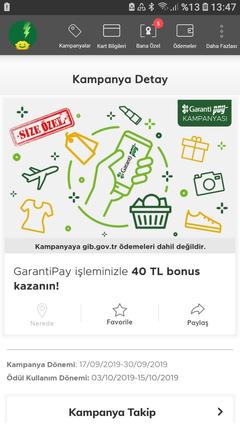 Kişiye özel GarantiPay 100/40 Bonus