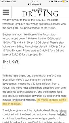 Sıfır Volvo V40 alınır mı?
