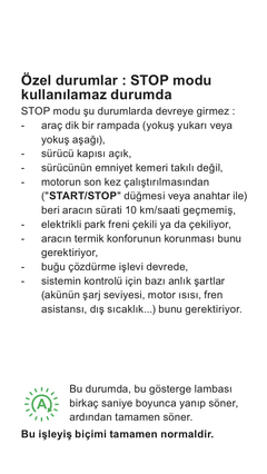 Star stop niye calismaz.yepyeni arac..