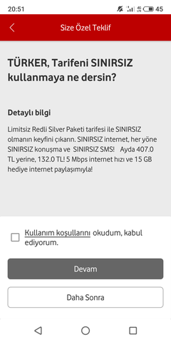 Vodafone Limitsiz Tarifeler! (ANA KONU)