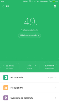 Xiaomi Mi Max 2 Pil kullanım testi (performans ve deneyimleri) ve  Şarj olma süresi