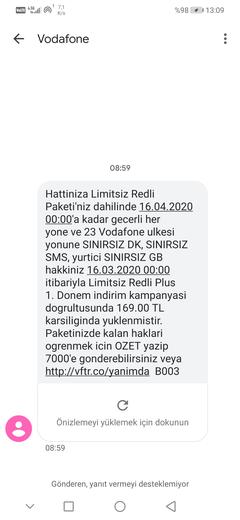 Vodafone Limitsiz Tarifeler! (ANA KONU)