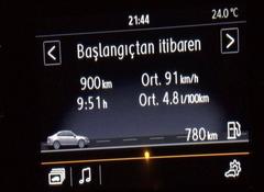 Passat b8 tsi uzun  yol tüketim örneği