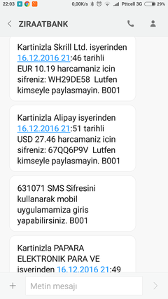  Ziraat Bank Kartımdan Haberim Olmadan İnternet Alışverişi Yapıldı ! [SS'li]