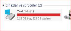  Windows 10 Disk alanını dolduruyor