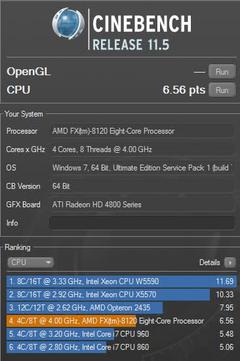  Cinebench R11.5 x64 ( İşlemcisine Güvenen Buraya ) :D