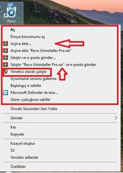 Windows 10 sağ tık menü "sıralaması" mümkün müdür?