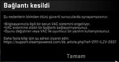 Cs GO DA SÜREKLİ VAC HATASI YARDIIM!!