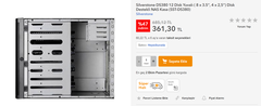 Yanıyor, Silverstone DS380 12 Disk Yuvalı NAS Kasa - 361TL