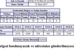 [sizer]YGS 2017 | PUAN-SONUÇ PAYLAŞIMLARI [ANA KONU]