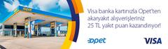  VISA Banka Kartları ile OPET 3x75TL akaryakıt alımına 25TL yakıt puan (15 Şubat - 15 Mart 2016)