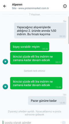 Proteinmarket.com.tr 'den Donanım Haber'e Özel 25TL İNDİRİM KOD: ( donanimhaber25 )