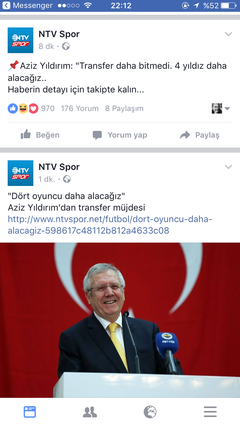 [Fenerbahçe 2017/2018 Sezonu] Genel Tartışma ve Transfer Konusu