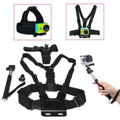  4 In 1 Chest Head Strap Mount Handle Monopod Accessories For GoPro 1 2 3 3