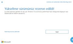  ücretsiz Windows 10 yükseltme rezervesi