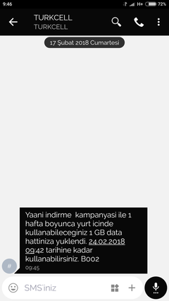 TURCELL YAANİ kullan 1GB KAZAN (YENİ)