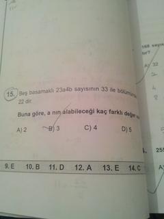  Matematik Sorularım