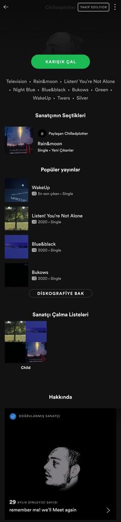 Spotify Takipleşme