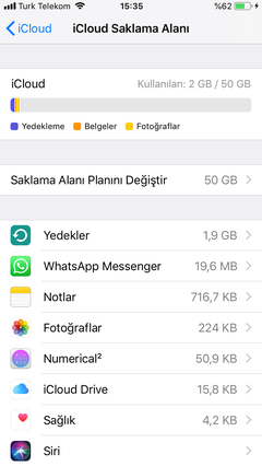 Temiz kurulum sonrası iCloud ve WhatsApp geri yükleme sorunu