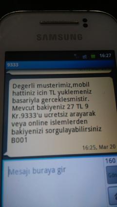 Turk Telekom ve Vodafone Faturasız Hatlara anında 20 tl veren uygulama