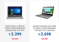 2 Laptop Arasında Kararsızım. Yorumlarınızı Bekliyorum.