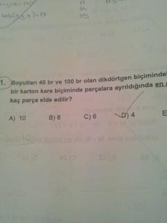  Matematik Sorularım