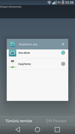  G3 WIDGET EKLENEMEDi HATASI RESİMLİ